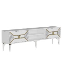 Comodă TV Hanah Home Yumedi White Gold imaginea #6 — magazin online Desire.md