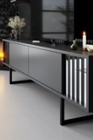 Comodă TV Hanah Home Chrome Line Anthracite Black imaginea #4 — magazin online Desire.md