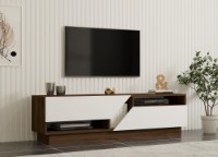 Comodă TV Hanah Home Koza Walnut White