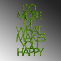 Panou decorativ Wallity Do More Of What Makes You Happy Green imaginea #4 — magazin online Desire.md