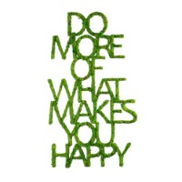 Panou decorativ Wallity Do More Of What Makes You Happy Green imaginea #6 — magazin online Desire.md