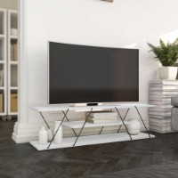 Comodă TV Hanah Home Canaz v2 White Black