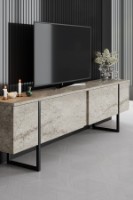 Comodă TV Hanah Home Luxe Travertine Black imaginea #4 — magazin online Desire.md