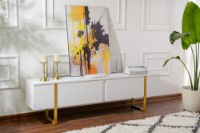 Comodă TV Hanah Home Serenity White Gold imaginea #4 — magazin online Desire.md