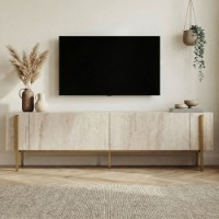 Comodă TV Hanah Home Nexus Travertine Gold imaginea #2 — magazin online Desire.md