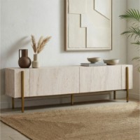Comodă TV Hanah Home Nexus Travertine Gold imaginea #3 — magazin online Desire.md