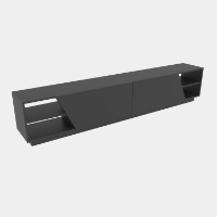 Comodă TV Hanah Home Rhodes Anthracite imaginea #4 — magazin online Desire.md