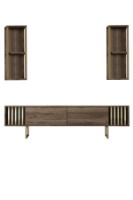 Comodă TV Hanah Home Gold Line Walnut Black imaginea #7 — magazin online Desire.md