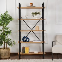 Стеллаж Hanah Home Elysian Atlantic Pine Black фото №2 — интернет-магазин Desire.md