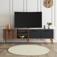 Comodă TV Hanah Home Exxen 1581 Walnut Anthracite