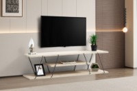 Comodă TV Hanah Home Canaz Travertine Black