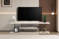 Comodă TV Hanah Home Canaz Travertine Black imaginea #2 — magazin online Desire.md