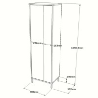 Dulap baie Hanah Home Dy1-W White imaginea #5 — magazin online Desire.md