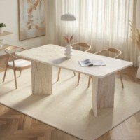 Masă pentru bucătărie Hanah Home Linza Travertine