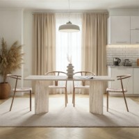 Masă pentru bucătărie Hanah Home Linza Travertine imaginea #2 — magazin online Desire.md