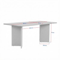 Masă pentru bucătărie Hanah Home Linza Travertine imaginea #9 — magazin online Desire.md
