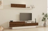 Comodă TV Hanah Home Elda White Walnut