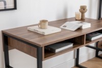 Masa de birou Hanah Home Nove Walnut imaginea #3 — magazin online Desire.md