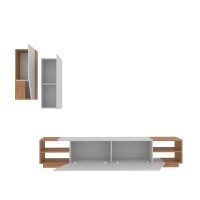 Comodă TV Hanah Home Zebra White Teak imaginea #7 — magazin online Desire.md