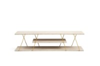 Comodă TV Hanah Home Canaz Travertine Gold imaginea #4 — magazin online Desire.md