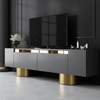 Comodă TV Hanah Home Bohem Anthracite Gold