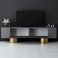 Comodă TV Hanah Home Bohem Anthracite Gold imaginea #3 — magazin online Desire.md