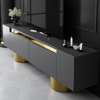 Comodă TV Hanah Home Bohem Anthracite Gold imaginea #4 — magazin online Desire.md