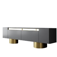 Comodă TV Hanah Home Bohem Anthracite Gold imaginea #6 — magazin online Desire.md