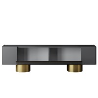 Comodă TV Hanah Home Bohem Anthracite Gold imaginea #7 — magazin online Desire.md