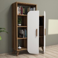 Стеллаж Hanah Home Form Walnut White фото №2 — интернет-магазин Desire.md