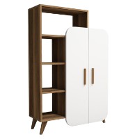 Стеллаж Hanah Home Form Walnut White фото №4 — интернет-магазин Desire.md