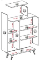 Стеллаж Hanah Home Form Walnut White фото №7 — интернет-магазин Desire.md