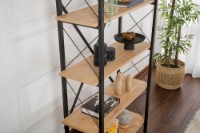 Стеллаж Hanah Home Elysian Oak Black фото №3 — интернет-магазин Desire.md
