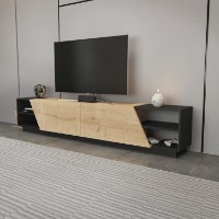 Comodă TV Hanah Home Rhodes Anthracite Oak imaginea #2 — magazin online Desire.md