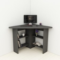 Masa de birou Hanah Home Corner Anthracite imaginea #3 — magazin online Desire.md