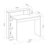 Masa de birou Hanah Home Uma Oak imaginea #4 — magazin online Desire.md