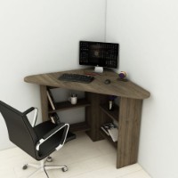 Masa de birou Hanah Home Corner Walnut