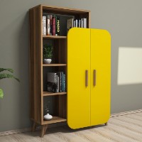 Стеллаж Hanah Home Form Walnut Yellow