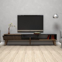 Comodă TV Hanah Home Milan Walnut Black imaginea #3 — magazin online Desire.md