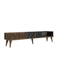 Comodă TV Hanah Home Milan Walnut Black imaginea #5 — magazin online Desire.md
