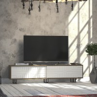 Comodă TV Hanah Home Askal Ud White Oak White