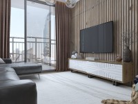 Comodă TV Hanah Home Askal Ud White Oak White imaginea #2 — magazin online Desire.md
