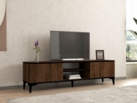 Comodă TV Hanah Home Erem Walnut Black