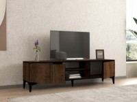Comodă TV Hanah Home Erem Walnut Black imaginea #2 — magazin online Desire.md
