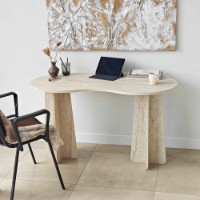 Masa de birou Hanah Home Infini Travertine imaginea #2 — magazin online Desire.md