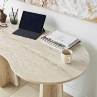 Masa de birou Hanah Home Infini Travertine imaginea #3 — magazin online Desire.md