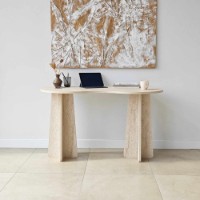 Masa de birou Hanah Home Infini Travertine imaginea #5 — magazin online Desire.md