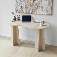 Masa de birou Hanah Home Infini Travertine imaginea #6 — magazin online Desire.md