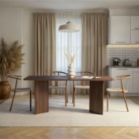 Masă pentru bucătărie Hanah Home Linza Milano Walnut imaginea #2 — magazin online Desire.md
