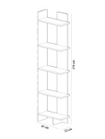 Стеллаж Hanah Home Als Teak White фото №3 — интернет-магазин Desire.md